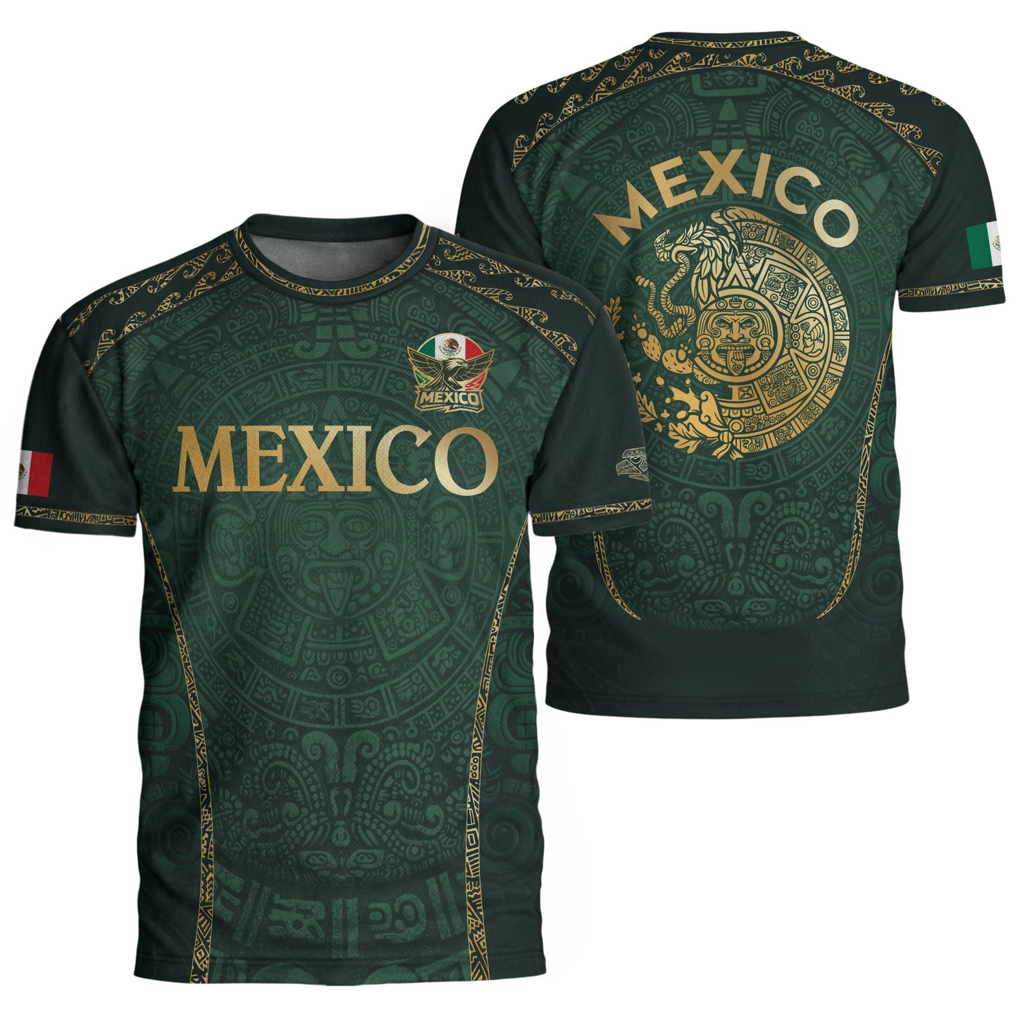 Mexico National Pride Soccer Jersey Gold Green, Culture and Legacy Collection