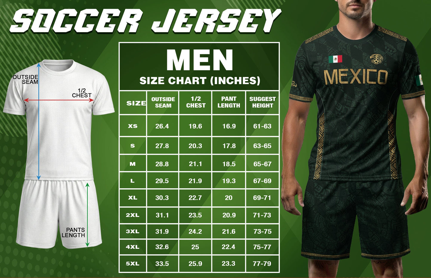 Mexico Heritage Soccer Jersey Green Gold, Cultural Legacy and National Pride Design