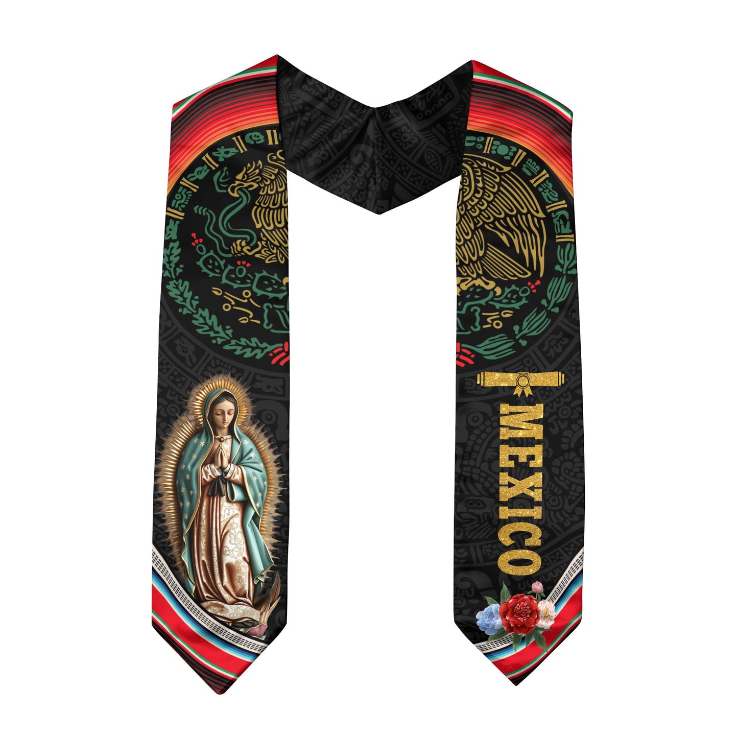 Mexican Graduation Stole Mexico 2026, Sash for High School Graduate