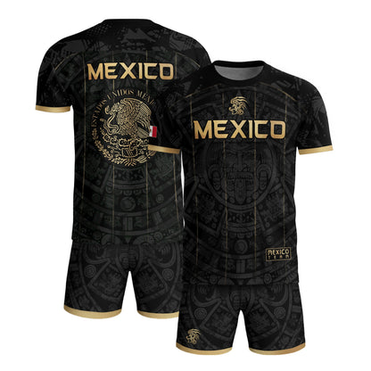 Men's Cream Beige Mexico Eagle Graphic T-Shirt – Aztec Inspired Heritage Print Tee