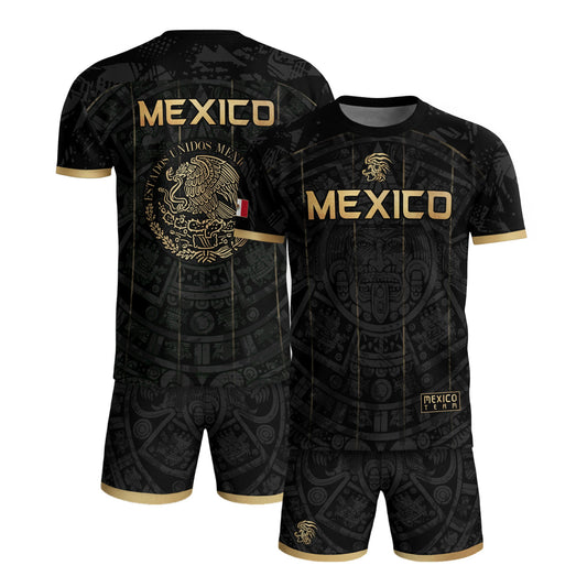 Men's Cream Beige Mexico Eagle Graphic T-Shirt – Aztec Inspired Heritage Print Tee