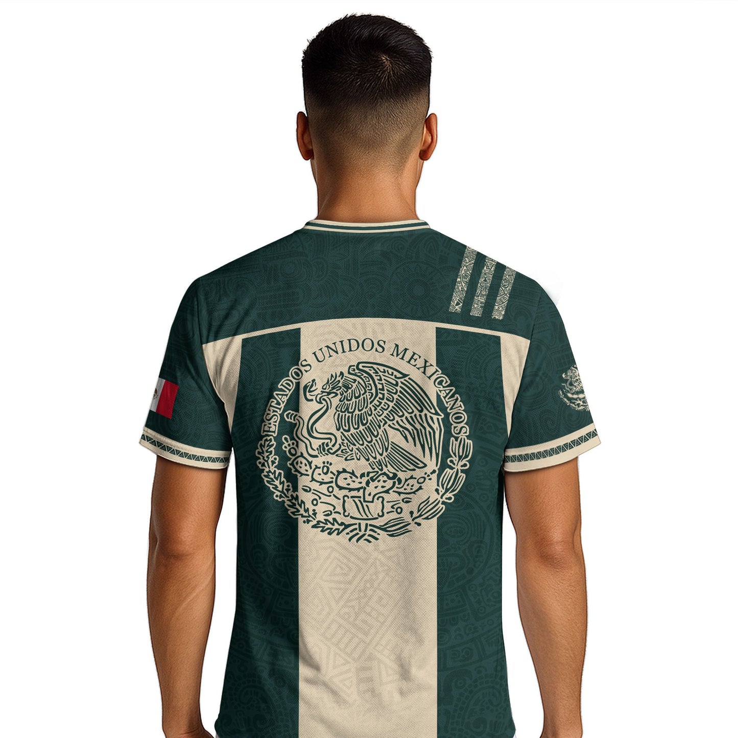 Mexico Green Beige Eagle Heritage Estados Unidos Mexicanos National Soccer Jersey