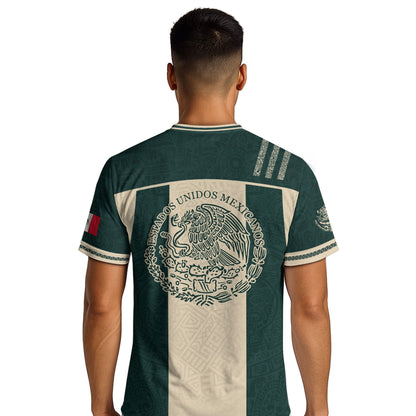 Mexico Green Beige Eagle Heritage Estados Unidos Mexicanos National Soccer Jersey