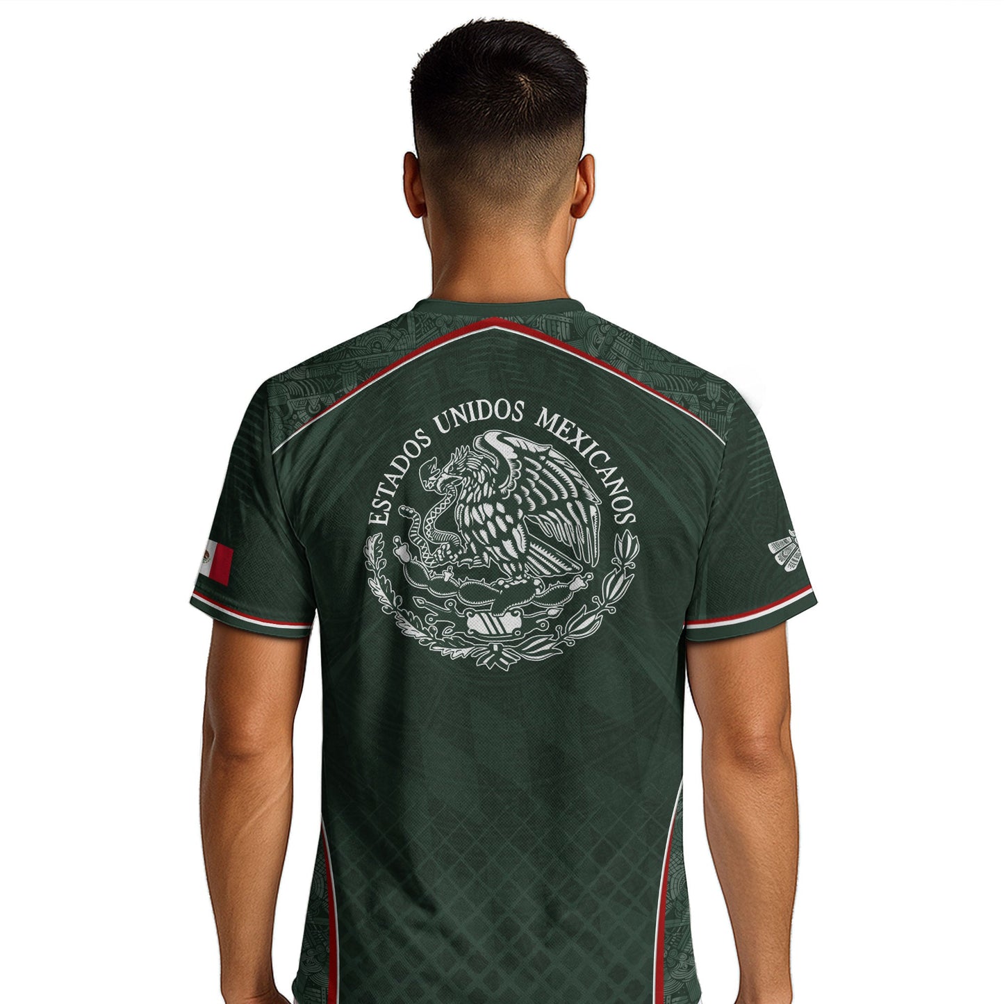 Mexico Soccer Jersey Green National Team Style Football Men Shirt Eagle Crest Fan Tee