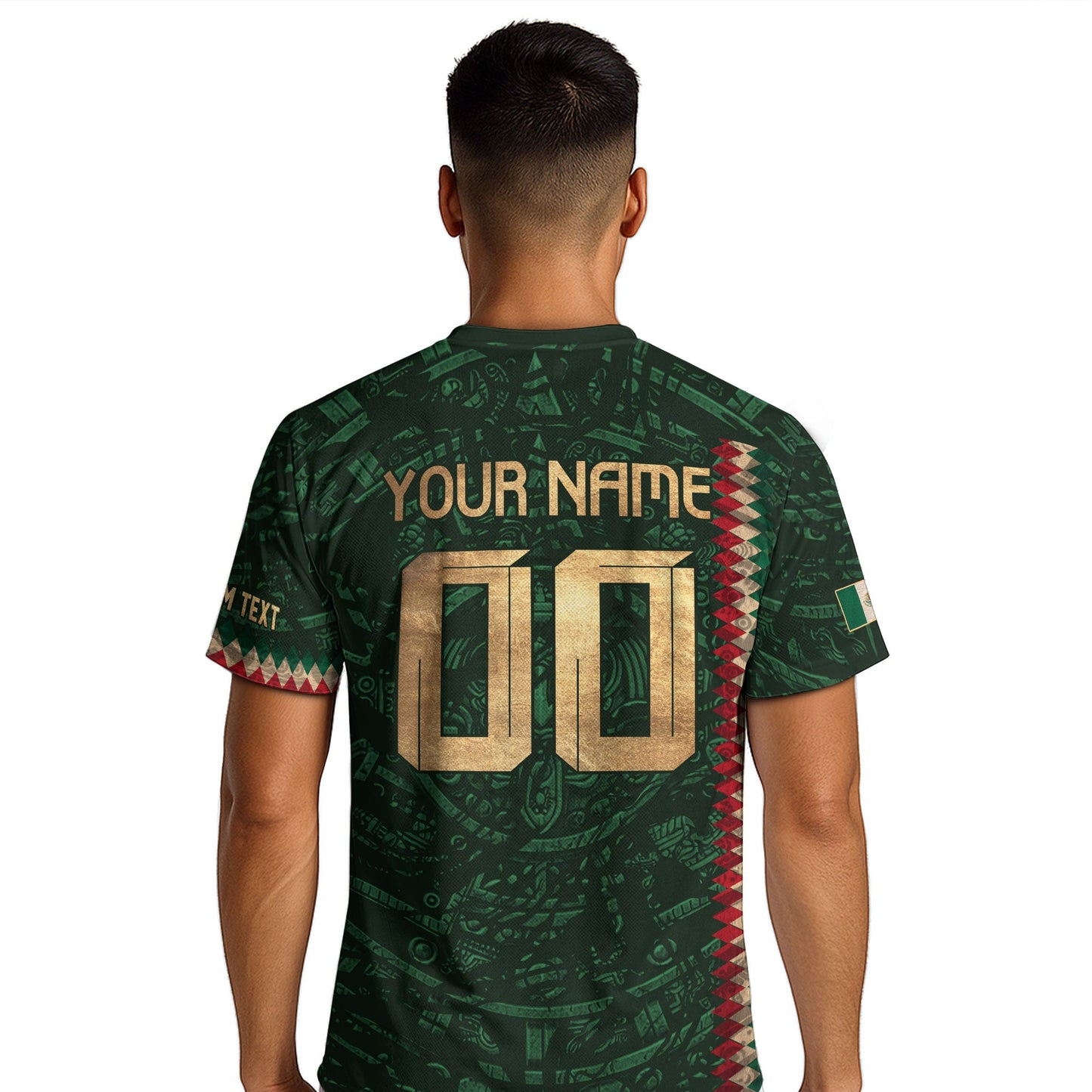 Custom Mexico Soccer Jersey Men Women Green Gold Mexican Football Jersey Playera De Mexico Jersey De Mexico