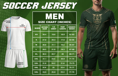 Mexico Soccer Jersey Green Aztec Sun Stone Edition - Mexico Fan Heritage Style Shirt