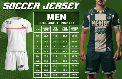 Mexico Green Beige Eagle Heritage Estados Unidos Mexicanos National Soccer Jersey