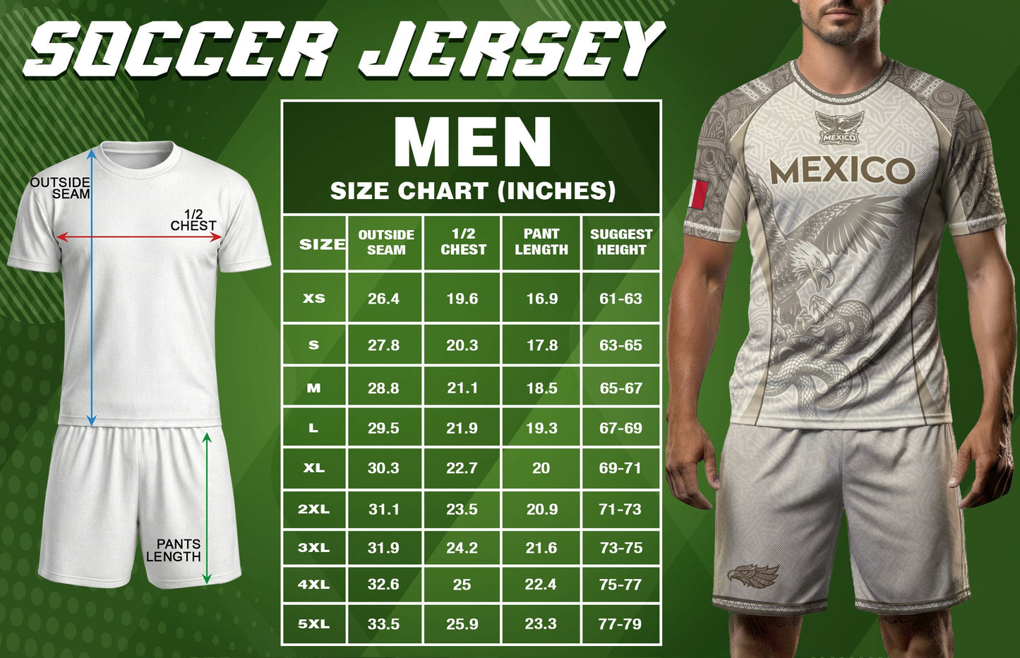 Mexico Beige Aztec Eagle Snake Heritage Soccer Jersey Mexican Pride Design
