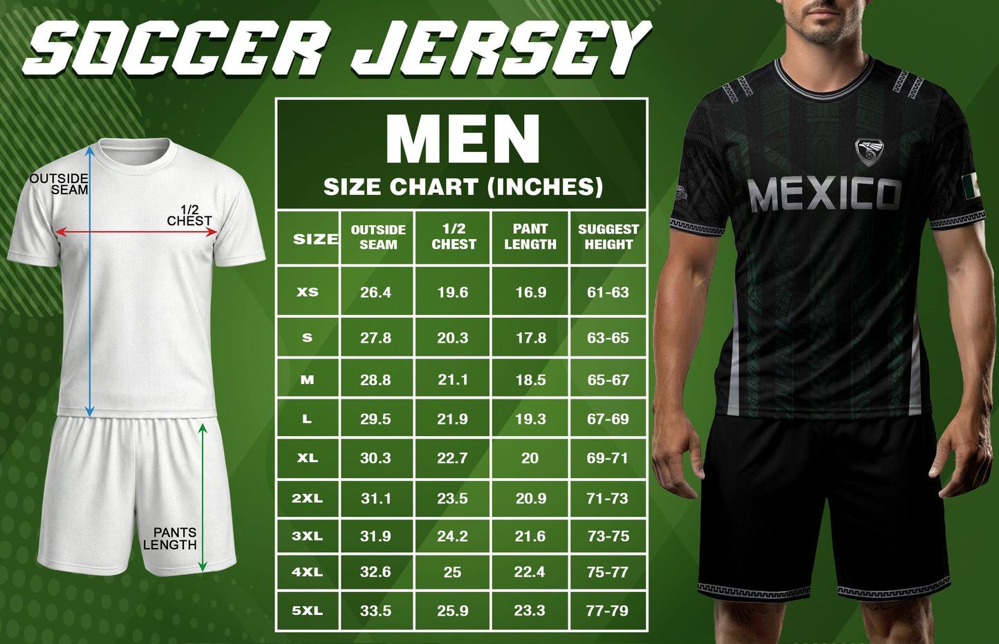 Mexico Soccer Jersey Black Eagle Crest Football Fan Men Shirt Aztec Design Tee
