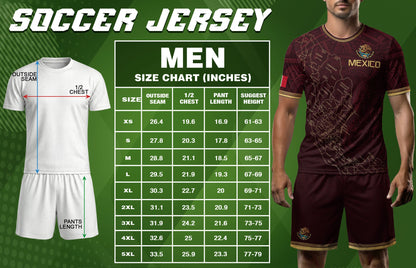 Men's Burgundy Mexico Map Eagle & Snake Graphic T-Shirt – Mexico Country Outline Print Tee
