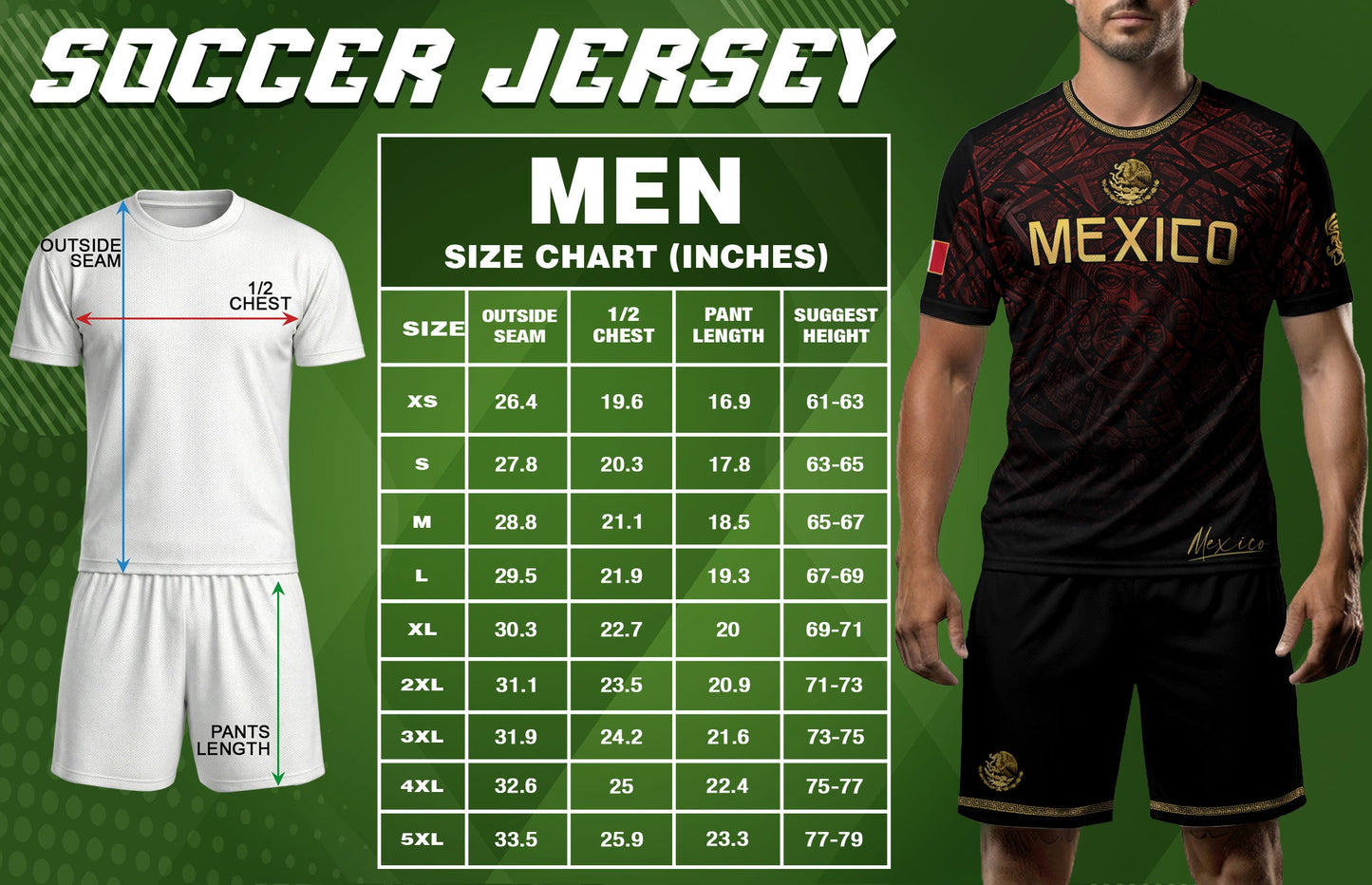 Mexico Football Jersey Maroon Gold Aztec Style – Breathable Shirt for Soccer Fans
