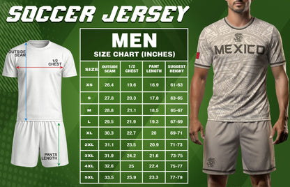 Mexico Soccer Jersey Beige Aztec Eagle - Modern Heritage Football Fan Tee