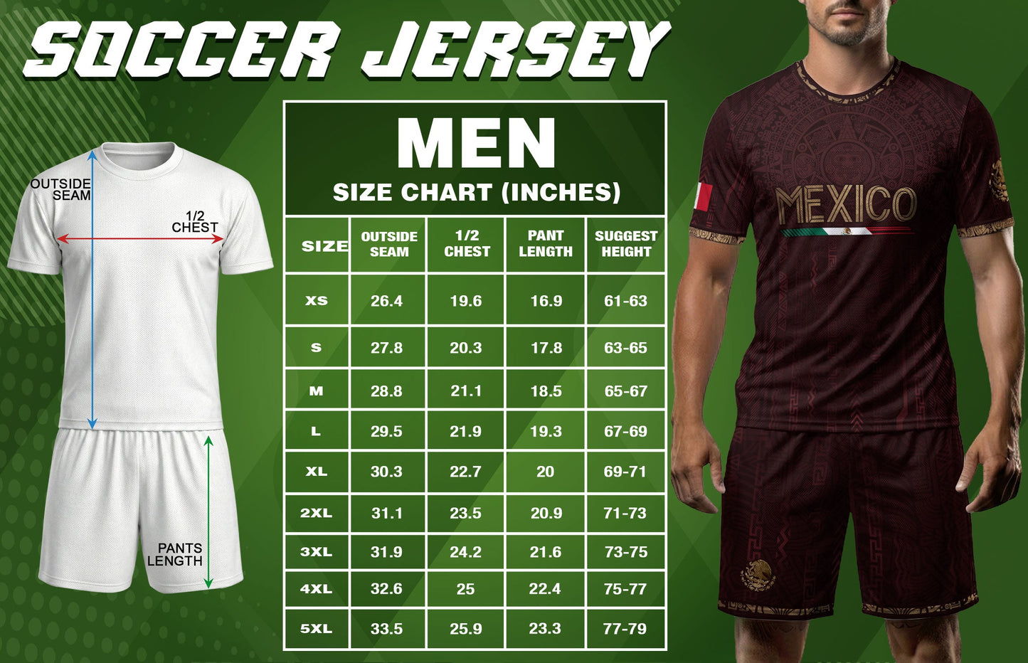 Mexico Football Jersey Maroon Aztec Calendar Soccer Shirt for Mexico Fans