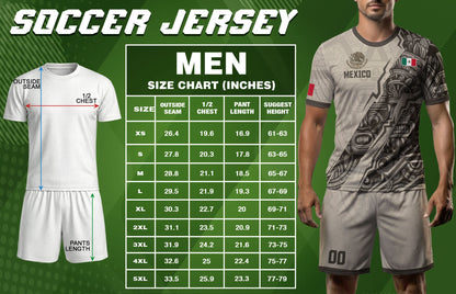 Custom Beige Mexico Soccer Jersey Aztec Eagle Heritage Gold Trim Mexican Football Shirt