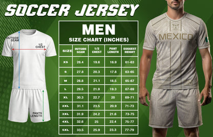 Mexico Soccer Jersey Men Beige Gold Aztec Calendar Mexican Football Shirt