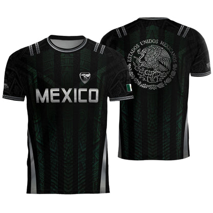 Mexico Green Black Aztec Eagle Heritage Estados Unidos Mexicanos Soccer Jersey Football