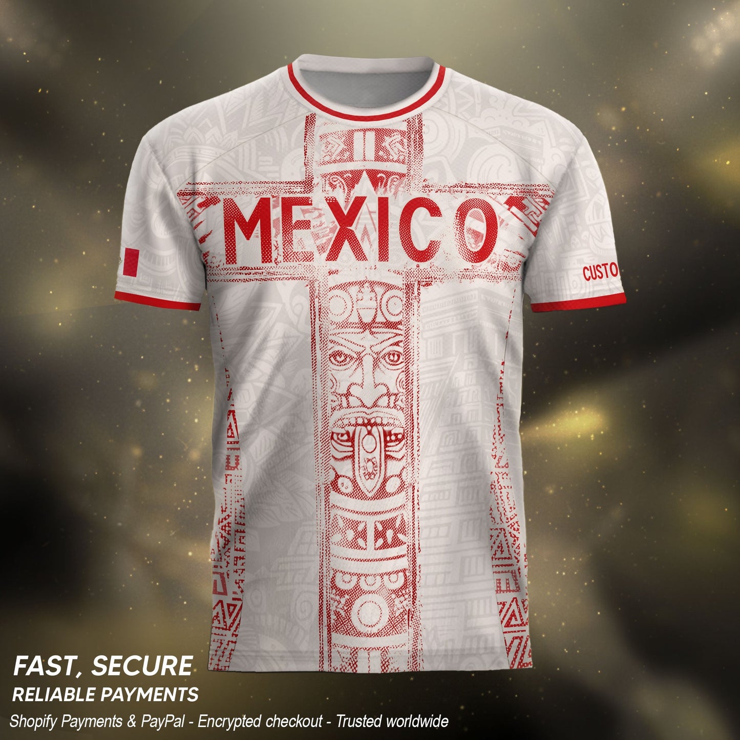 Custom Mexico Soccer Jersey Men Women Beige Mexican Football Jersey Playera De Mexico Jersey De Mexico