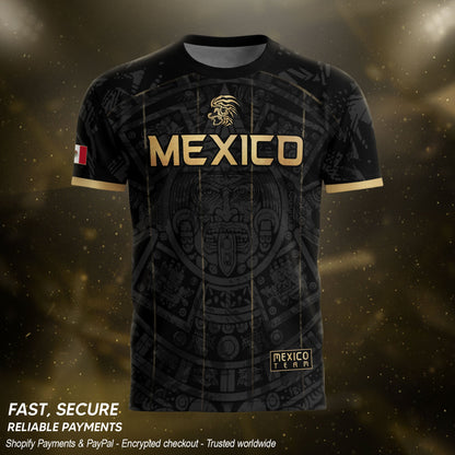 Men's Cream Beige Mexico Eagle Graphic T-Shirt – Aztec Inspired Heritage Print Tee