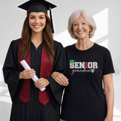 Senior Family 2026 T-Shirt Black Mexico Heart Graduation - Graduation Gift Tee