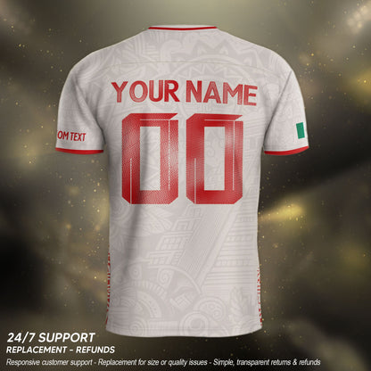 Custom Mexico Soccer Jersey Men Women Beige Mexican Football Jersey Playera De Mexico Jersey De Mexico