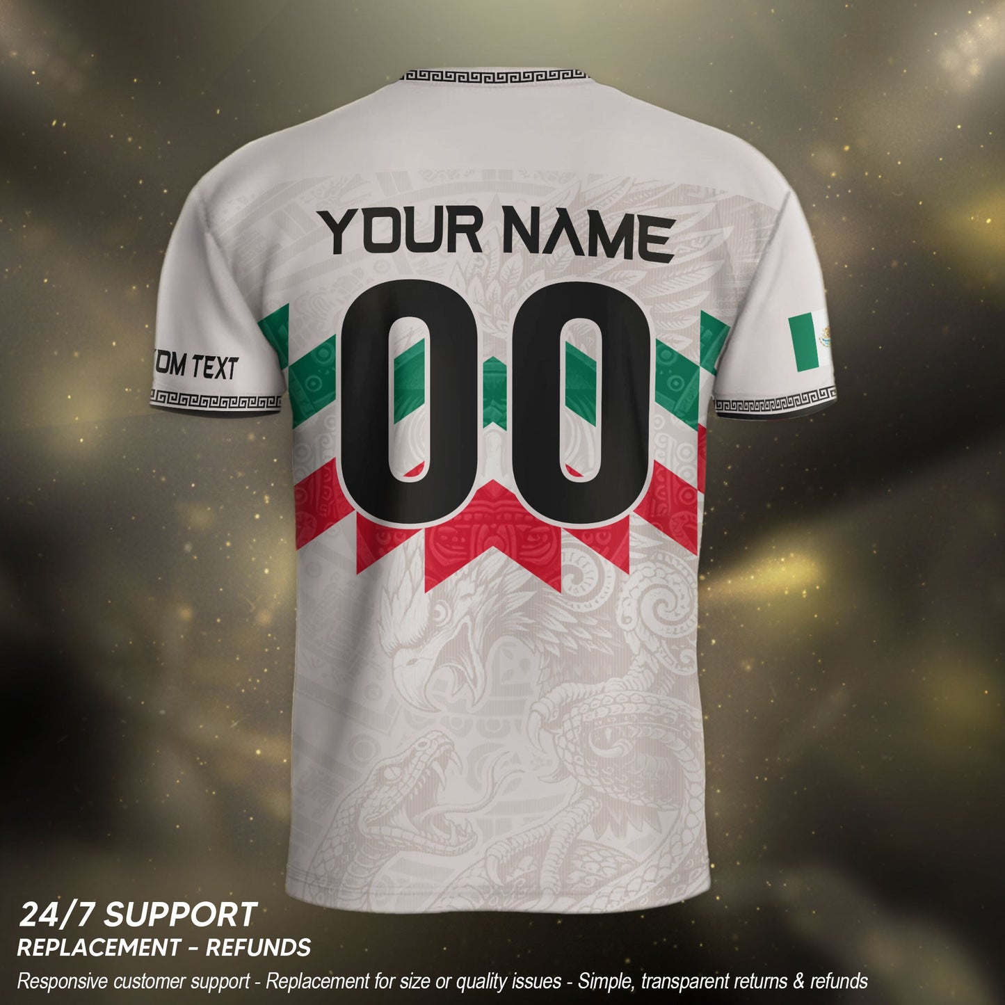 Custom Mexico Soccer Jersey Men Women White Mexican Football Jersey Playera De Mexico Jersey De Mexico
