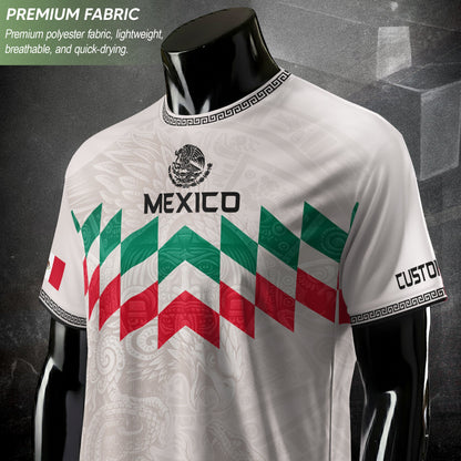 Custom Mexico Soccer Jersey Men Women White Mexican Football Jersey Playera De Mexico Jersey De Mexico