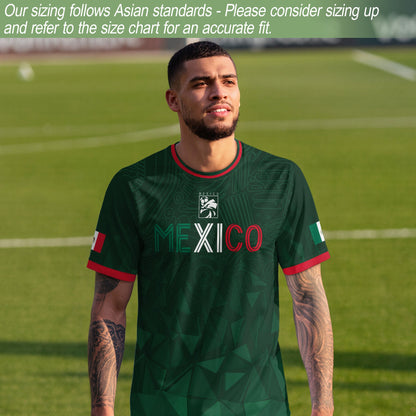 Mexico Green Geometric Aztec Pride Soccer Jersey