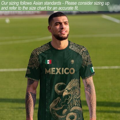 Mexico Green Aztec Eagle Heritage Soccer Jersey