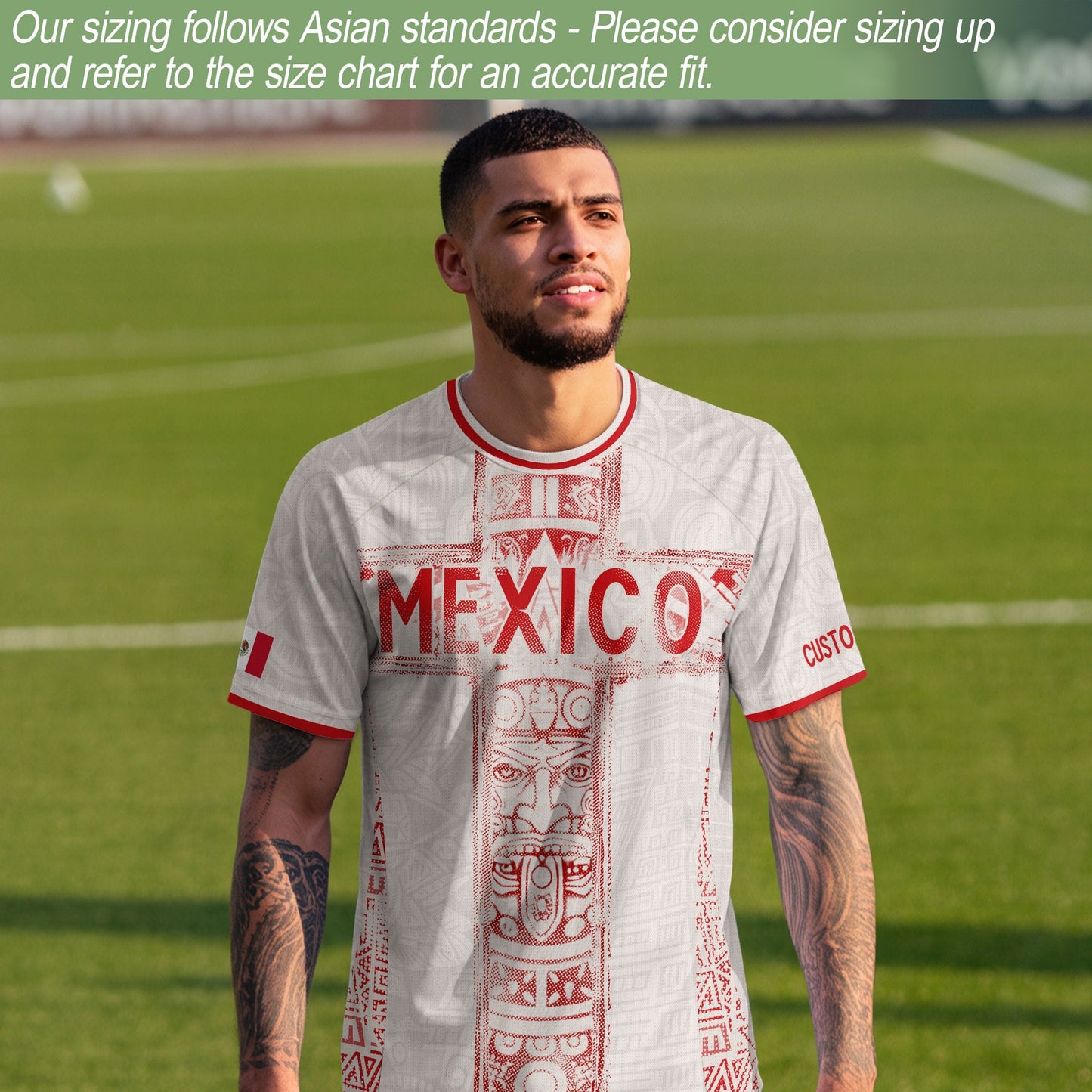Custom Mexico Soccer Jersey Men Women Beige Mexican Football Jersey Playera De Mexico Jersey De Mexico