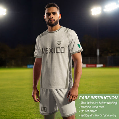 Mexico Soccer Jersey Personalized Team Gear Beige Aztec Warrior Football Top