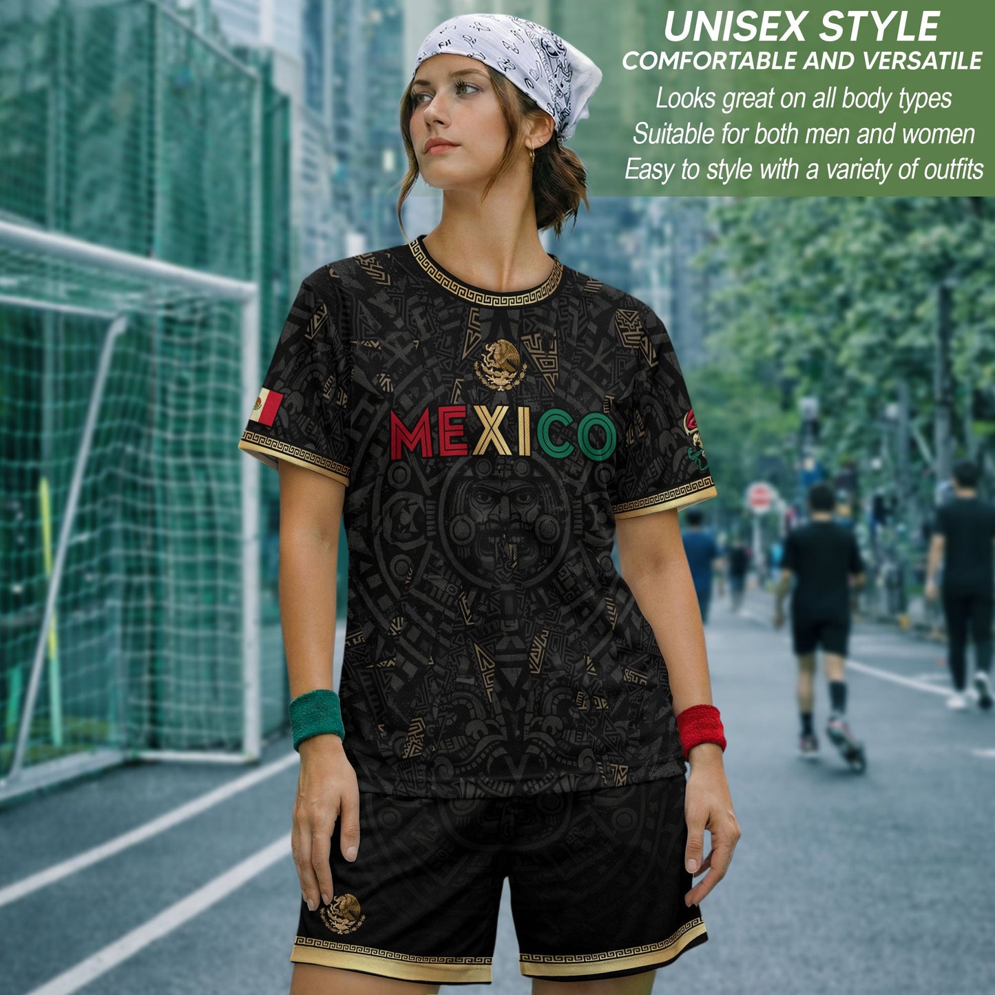 Mexico Soccer Jersey Men – Black Gold Mexican Jersey, Playera de Mexico Hombre