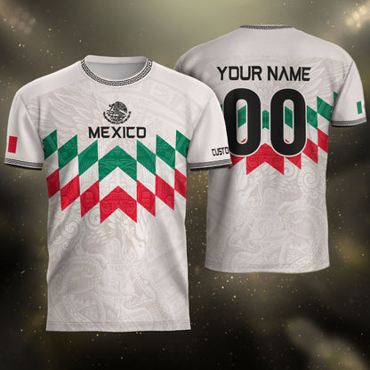 Custom Mexico Soccer Jersey Men Women White Mexican Football Jersey Playera De Mexico Jersey De Mexico