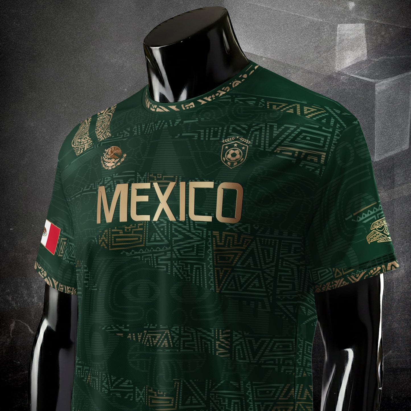 TEST BUNDLE - Mexico Green Gold Aztec Heritage Soccer Jersey (Copy)
