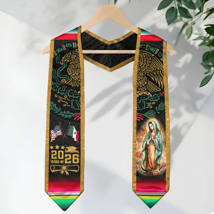 Mexican Stole Graduation Mexico 2026, Sash for Senior Graduate