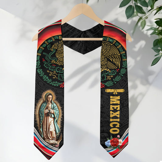 Mexican Graduation Stole Mexico 2026, Sash for High School Graduate
