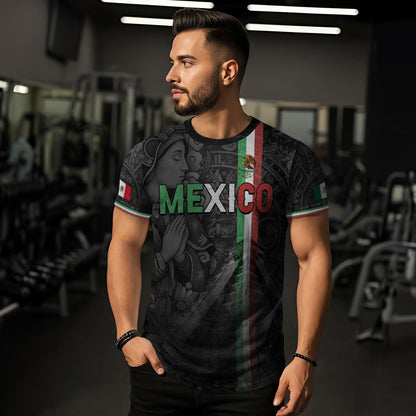 Mexico Flag Praying Hands Guadalupe Aztec Legacy Pride Street Shirt