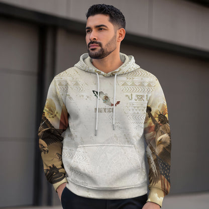 Mexican Eagle Liberty Flag Dual Heritage Mens Sudadera De Mexico Hoodie