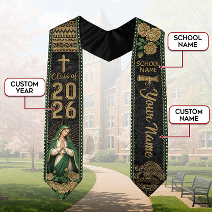 Custom Mexico Graduation Stole 2026 Personalized Mexican Graduation Sash Stoles for Graduation 2026