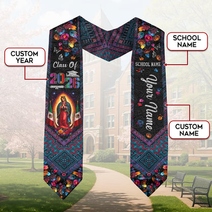 Mexico Graduation Sash 2025 Custom Graduation Stole Unique Graduation Sash Customize
