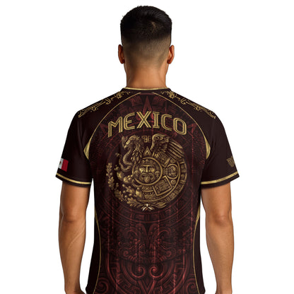 Mexico National Heritage Soccer Jersey Red Gold, Timeless Pride and Tradition