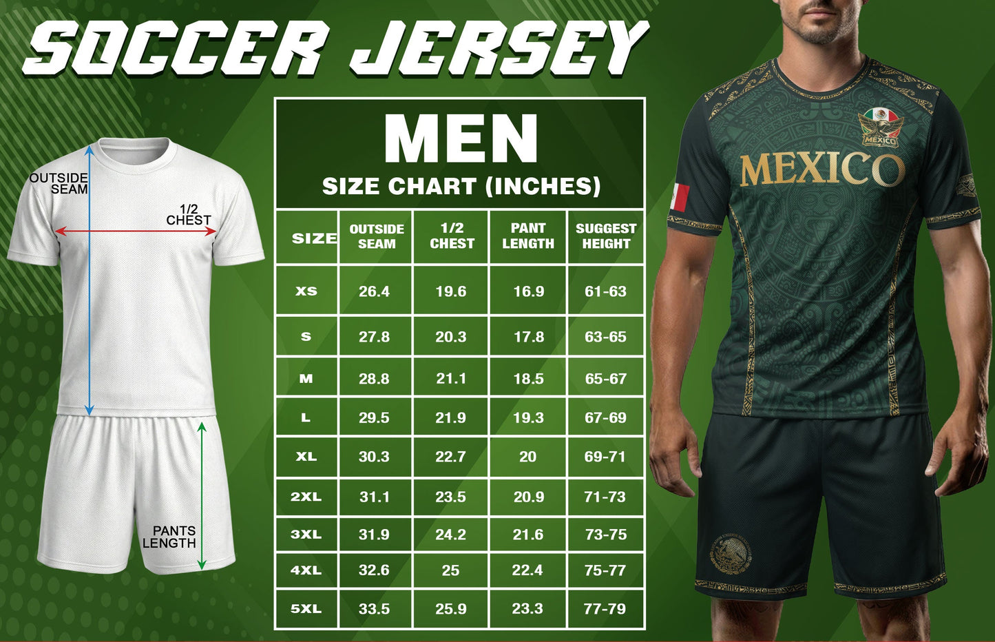 Mexico National Pride Soccer Jersey Gold Green, Culture and Legacy Collection
