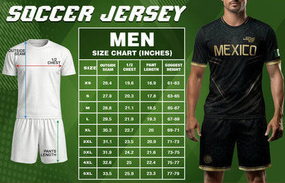 Mexico Heritage Football Jersey Black Gold, Tradition Meets Modern Expression