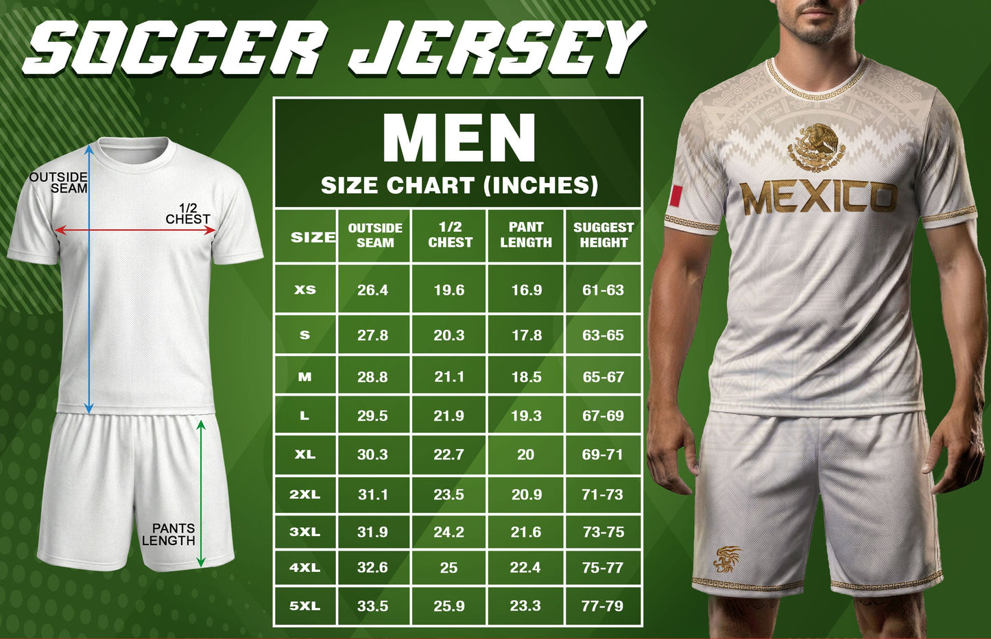 Mexico Heritage Orgullo Mexicano Beige Gold Aztec Pyramid Sun Stone Soccer Jersey