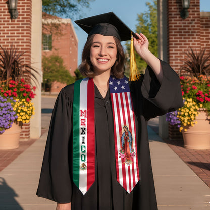 Mexico Stole 2026, Mexican Sash for Graduation Ceremony