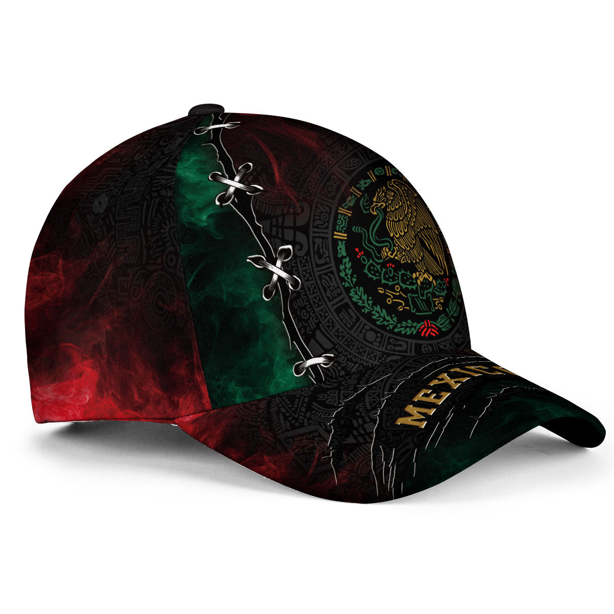 Mexico Aztec Heritage Hat 2-Pack Bundle – Flag Eagle Serpent + Flag Eagle Calendar Pride Roots