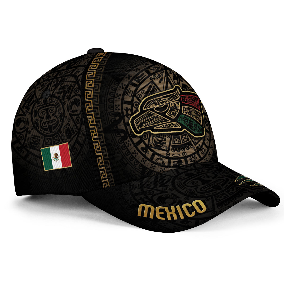 Mexico Aztec Heritage Hat 3-Pack Bundle – Eagle Symbol Calendar + Mexico Flag Eagle Calendar + Warrior Skull Eagle Pride Roots