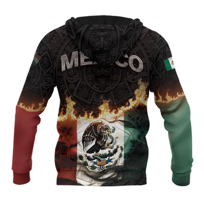 Virgin of Guadalupe Mexico Flag Aztec Faith Hoodie 3-Pack Bundle – Guadalupe Eagle Flame Warrior + Guadalupe Floral Heritage + Mexican Flag Aztec Faith