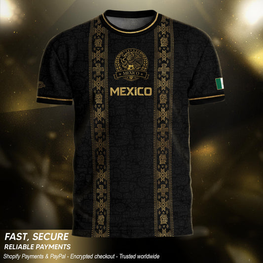 Mexico Soccer Legacy Jersey Black Gold, Inspired by Culture and National Identity