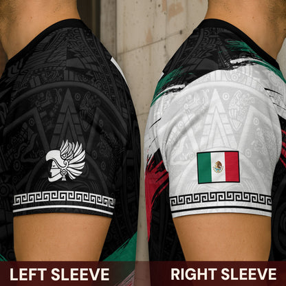 Mexico Flag Eagle Aztec Pyramid Heritage Pride Warrior Spirit Shirt