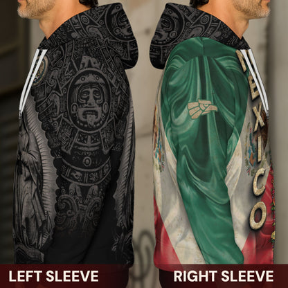 Virgin of Guadalupe Mexico Flag Aztec Faith Hoodie 3-Pack Bundle – Guadalupe Eagle Flame Warrior + Guadalupe Floral Heritage + Mexican Flag Aztec Faith